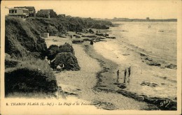 N°175 DDD 95  THARON PLAGE LA PLAGE ET LES FALAISES - Tharon-Plage