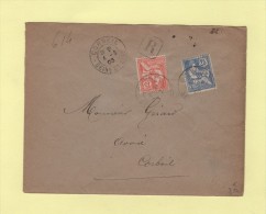 Corbeil - Seinet Oise - Recommande - Type Mouchon - 4-6-1903 - 1877-1920: Semi Modern Period