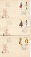 R51668- ROMANIAN FOLK COSTUMES FROM HUNEDOARA, BRASOV AND NEAMT COUNTIES, COVER FDC, 3X, 1968, ROMANIA - FDC