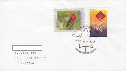 R51677- SCARLET BIRD, CHINESE NEW YEAR, STAMPS ON COVER, 1997, CANADA - Brieven En Documenten