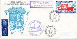 Pli De 1978  Avec Cachet Du THALA - DAN . - Navires & Brise-glace