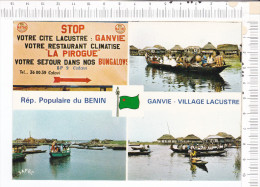 République Populaire Du BENIN  -  GANVIE   -  Village Lacustre  -  4 Vues - Benín