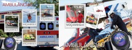 Mozambico 2014, Ambulances, Elicopthers, 4val In BF +BF - Secourisme