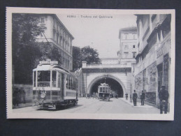 AK ROMA Traforo Del Quirinale Strassenbahn Tramway Ca.1920  /// D*14874 - Transports