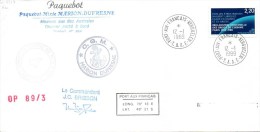 Polaire : Marion Dufresne Campagne OP 89/3. Kerguelen 12/01/1989. - Cartas