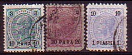 LEVANT Autrichien - 1890 - 1892  - Timbres DÁutriche De 1890 Surcharges - Yv 21,22,23 - Eastern Austria