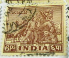 India 1949 Konarak Horse 6p - Used - Usati