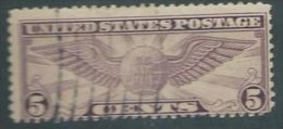 USA 1931-32 AIRMAIL W. Globe. Rotary, Perí. 101/2x11 USED  5c SC C16 MI 321 A SG PA12A YV A684 - 1a. 1918-1940 Usados