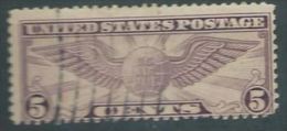 USA 1931-32 AIRMAIL W. Globe. Rotary, Perí. 101/2x11 USED  5c SC C16 MI 321 A SG PA12A YV A684 - 1a. 1918-1940 Oblitérés