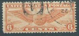 USA 1932-34 AIRMAIL Wínged Globe  USED   6c SC C19 MI 322 A SG PA15A YV A685 - 1a. 1918-1940 Used