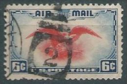 USA 1938 AIRMAIL Eagle With Shield  6c USED SC C23 MI 442 SG PA24 YV A845 - 1a. 1918-1940 Oblitérés