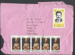 Egypt Airmail 1998 Tutankhamun, Dr. Ahmed Zewail Postal History Cover Sent From Egypt Alexandria To Pakistan - Cartas