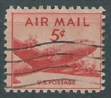 USA 1947 AIRMAIL DC-4 (Small Design)  5c USED SC C33 MI 552 A SG PA34 YV A943 - 2a. 1941-1960 Used