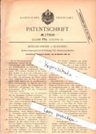 Original Patent - Richard Knörr In Nürnberg , 1905 , Befestigung Für Schneeschuhe , Ski , Schnee !!! - Sport Invernali