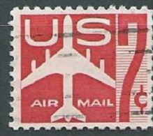USA 1960 AIRMAIL Red Jet  7c USED SC C60 MI 733 A SG PA51 YV A1112 - 2a. 1941-1960 Oblitérés