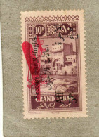 GRAND-LIBAN : Timbre-poste N°60 Surchargé D'un Avion, Et Au Profit Des Réfugiés Du Djebel Druze. - Airmail