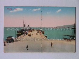 Trieste Citta 126 Molo Ship Vapore Ed Ottmar Zieher Munchen - Trieste (Triest)