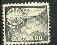 Canal Zone 1951 80 Cent Globe And Wing Issue #C26 - Zona Del Canale / Canal Zone