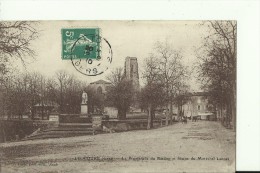 FR773   --   LECTOURE   --  LA PROMENADE DU BASTION ET DTATUE DU MARECHAL LANNES  --  CIRCULEE  En 1910  --  2 X SCAN - Lectoure