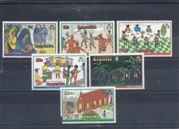 140019038  ANGUILLA  YVERT   Nº  292/7  **/MNH - Anguilla (1968-...)