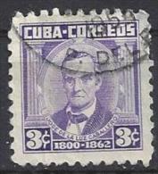 Cuba  1954  Personalities: Jose De La Luz Caballero  (o)  3c - Gebruikt