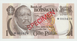 BOTSWANA 1 PULA 1976 SPECIMEN UNC NEUF - Botswana