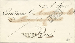 DEPARTEMENT CONQUIS : DEUX NETHES (BELGIQUE) - 1797/1813 - LETTRE PORT PAYEE De ANVERS - 1792-1815: Départements Conquis