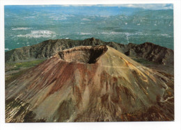 Italie--NAPOLI---Vesuvio (volcan)-Vue Aérienne---Le Cratère Et Le Mont Somma ,cpm N°554 éd V. Carcavallo--Belle Carte - Napoli (Neapel)