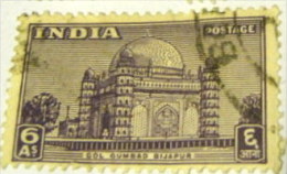 India 1949 Gol Gunbad Bijapur 6a - Used - Gebruikt