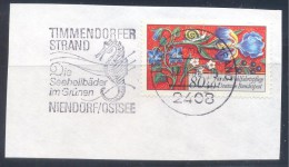 Germany Deutschland 1983 Slogan Cancellation Flamme Fauna Timmendorfer Strand Seeheilbäder Im Grünen Hippocampe Seehorse - Gorilas