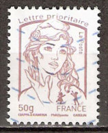 Timbre France Y&T N°4771 (02) Oblitéré. Marianne De Ciappa Et Kawena. 50g. Lilas-brun Clair. Cote : 1.05 € - 2013-2018 Marianne Di Ciappa-Kawena