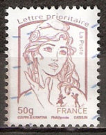 Timbre France Y&T N°4771 (03) Oblitéré. Marianne De Ciappa Et Kawena. 50g. Lilas-brun Clair. Cote : 1.05 € - 2013-2018 Marianne Di Ciappa-Kawena