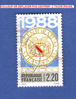 1988   N° 2552  ARMOIRIES   STRASBOURG    OBLITÉRÉ - Gebruikt