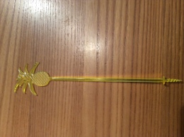Touilleur * "ananas" (jaune) - Swizzle Sticks