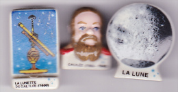 3 Fèves La Lune, La Lunette, Galilée - Other & Unclassified