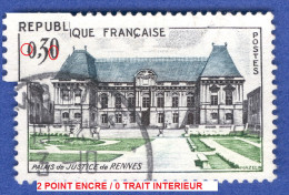 VARIÉTÉS   1962  N° 1351  PALAIS DE JUSTICE OBLITÉRÉ - Usados