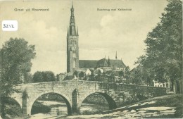 ROERMOND * ROERBRUG MET KATHEDRAAL * ANSICHTKAART * CPA *  NVPH 51 GELOPEN IN 1910 Van ROERMOND Naar GENDRINGEN (3212) - Roermond