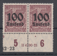 Repubblica Di Weimar - Dienstmarken - Mi. 92 ** HAN 4190.21 - Dienstzegels