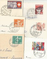 OBERHOFEN Thunersee Von 1939 Bis 1996 Schöne Stempel 6 Karten - Oberhofen Am Thunersee