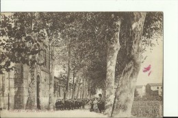 FR809   --  MILLAS   --  AVENUE GARE ET ECOLES  --  CIRCULEE  En 1923  --  2 X SCAN - Millas