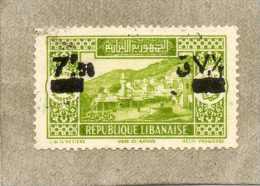 GRAND-LIBAN : Site : Deir-el-Kamar - Patrimoine - Surcharge, Noire, Nouvelle Valeur - - Used Stamps