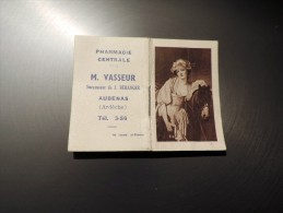 Petit Calendrier De Poche  De 1953 , Pharmacie M. Vasseur , Aubenas , Ardèche - Small : 1941-60