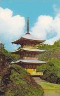 Hawaii Honolulu Minami Hokke Ji Pagoda Recalls Ancient Japan Curteich - Honolulu