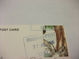 STORIA POSTALE FRANCOBOLLO COMMEMORATIVO Maldives Panorama - Maldiven