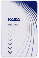 CLEF D´HOTEL KABA SAFLOK - Hotel Key Cards