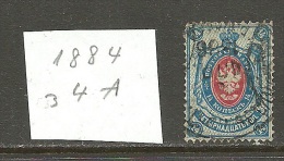 RUSSLAND RUSSIA Russie 1884 Michel 34 A O - Usati