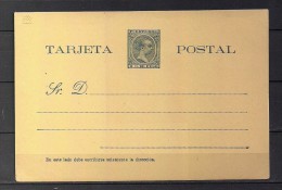 PUERTO RICO, ENTERO POSTAL ED. 5 SIN CIRCULAR, ALFONSO XIII, PELÓN 2 CTS. - Puerto Rico