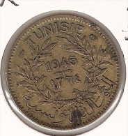 *tunesia 1 Franc 1945  Km 247  Vf+ - Tunisie