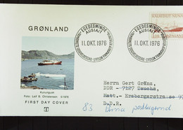 FDC Brief  Von Grönland Nach Taucha (DDR) Vom 11.10.1976 - Lettres & Documents