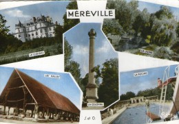 Y47 / DEPT 91 CPSM DENTELLEE 1960 MEREVILLE VOYAGEE  VOIR DOS - Mereville